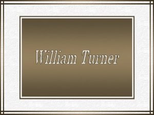 Turner pintor