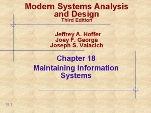 Modern Systems Analysis and Design Third Edition Jeffrey