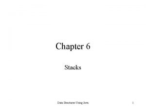 Stacks in data structures