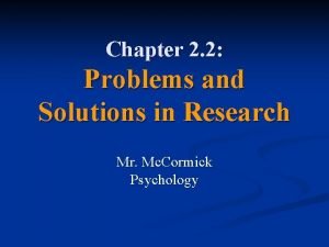 Vocabulary activity 2-2 problems and solutions in research