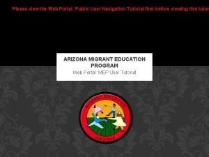 Tafs web portal