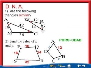 Are the following triangles similar