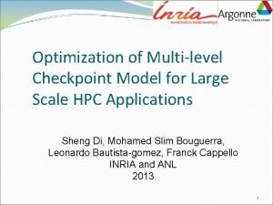 Optimization of Multilevel Checkpoint Model for Large Scale