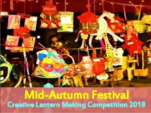 Recycled lantern making competition