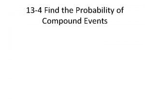 Compound probability of dependent events
