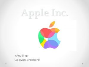 Introduction of apple company Introduction of apple company