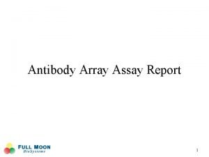 Phospho explorer antibody array