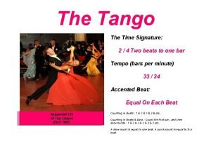 Tango dance time signature