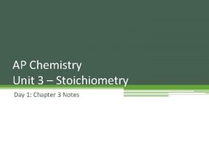 Ap chemistry unit 3