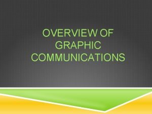 OVERVIEW OF GRAPHIC COMMUNICATIONS GRAPHIC COMMUNICATIONS THE EXCHANGE