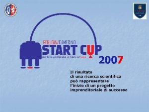 2007 Il risultato di una ricerca scientifica pu