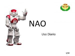 NAO Uso Diario 122 NAO COMO ENCENDER NAO