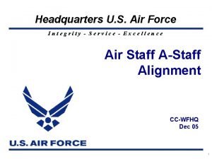 Headquarters U S Air Force Integrity Service Excellence