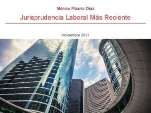 Mnica Pizarro Daz Jurisprudencia Laboral Ms Reciente Noviembre