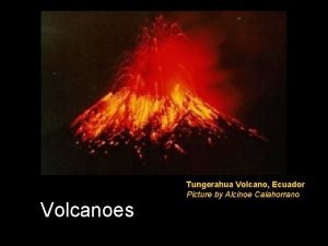 Active volcanoes map