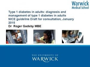Type 1 diabetes in adults diagnosis and management