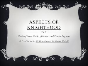 Knighthood codes Knighthood codes