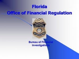 Florida department of financial regulation