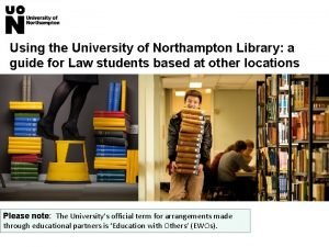 Northampton university nile results