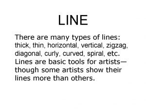 How many types of lines are there