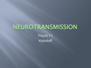 Facts about neurotransmitters