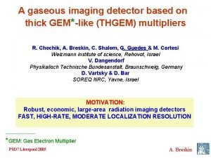 A gaseous imaging detector based on thick GEMlike