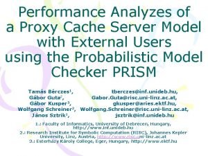 Performance Analyzes of a Proxy Cache Server Model