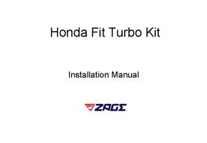 Honda jazz turbo kit Honda jazz turbo kit