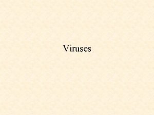 Viruses Malware versus Virus Viruses belong to a