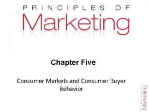 Chapter Five Consumer Markets and Consumer Buyer Behavior
