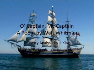 O captain my captain poem analysis