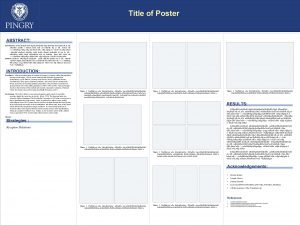 Title of Poster ABSTRACT Introduction alsefksdf dfgdf sdkfs