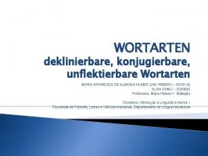 Deklinierbare wörter