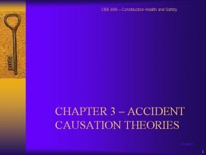 CEE 698 Construction Health and Safety CHAPTER 3
