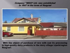 Company IMDO Ltd was established in 1997 in