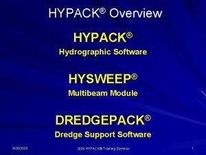 Hypack 2020 manual