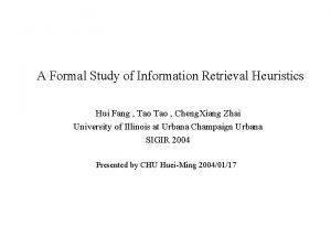 A formal study of information retrieval heuristics