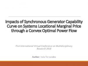 Capability curve of synchronous generator