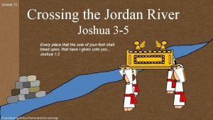 Joshua parting the jordan river