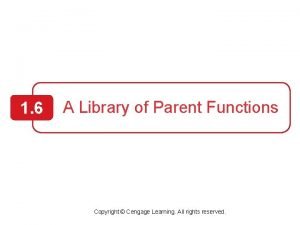 Identity parent function
