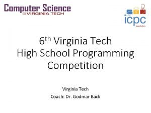 2019 virginia tech high school programming contest