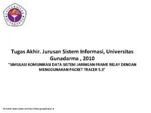 Sistem informasi universitas gunadarma