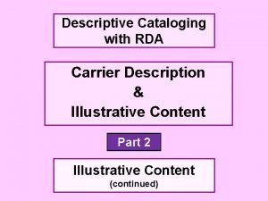 Carrier content examples