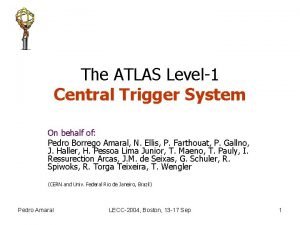 The ATLAS Level1 Central Trigger System On behalf