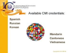 Nbcmi registry Nbcmi registry