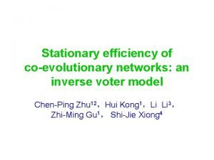 Stationary efficiency of coevolutionary networks an inverse voter