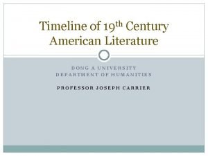 Timeline of edgar allan poe