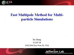 Fast Multipole Method for Multiparticle Simulations He Zhang