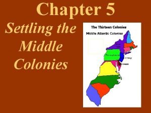 Middle colonies homes