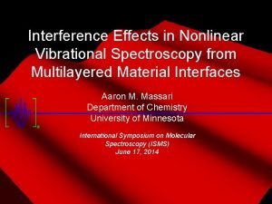 Interference Effects in Nonlinear Vibrational Spectroscopy from Multilayered